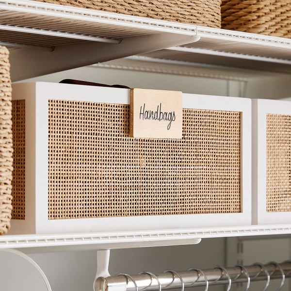 The Container Store Artisan Rattan Woven Cane Bin