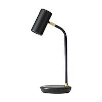 Brightech Ezra  LED Task Lamp w/ Wireless Charger Black