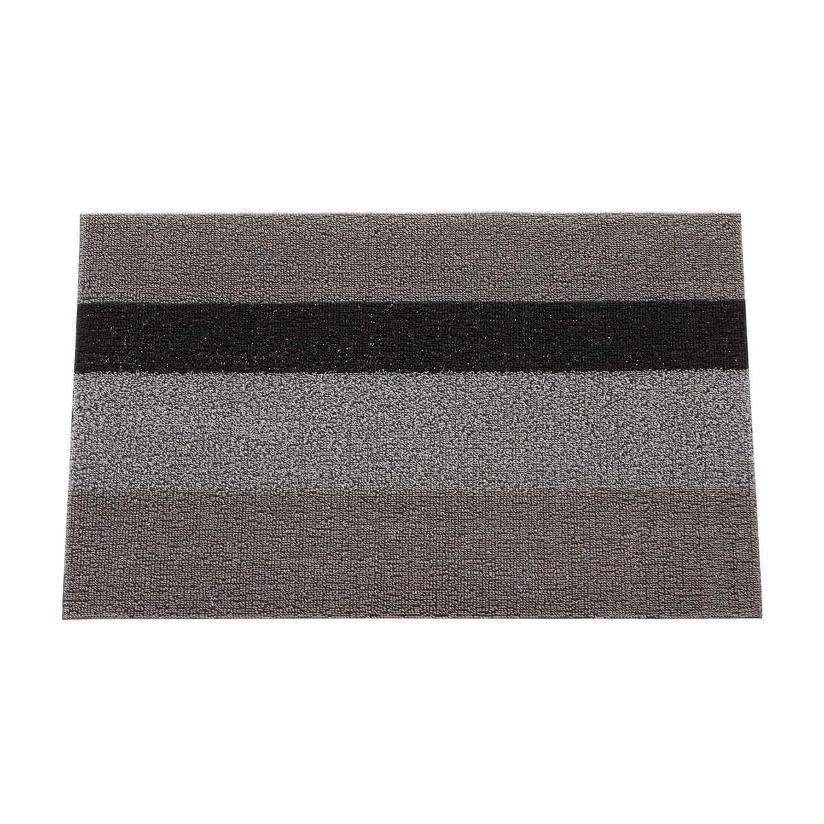 Chilewich Bold Stripe Doormat Silver, 18 x 28 | The Container Store