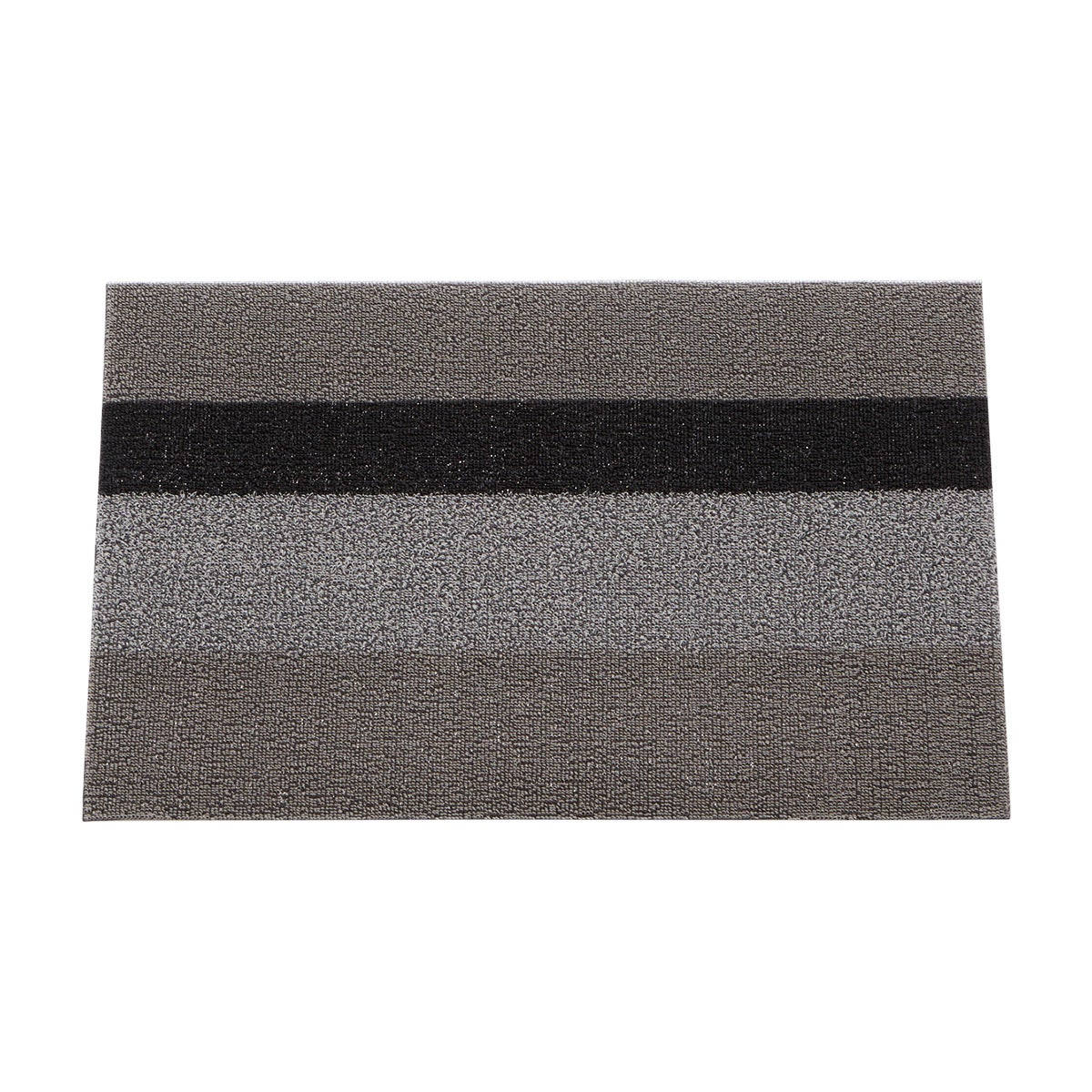 Chilewich Bold Stripe Shag Big Mat - Black/White