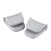 The Container Store Silicone Oven Mitts Grey Pkg/2