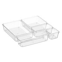 Everything Organizer Shallow Drawer Organizers Clear Set of 5