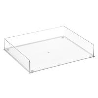 Everything Organizer Stackable Landscape Letter Tray Clear