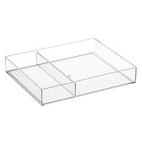 The Everything Organizer 2-Section Accessory Tray Clear