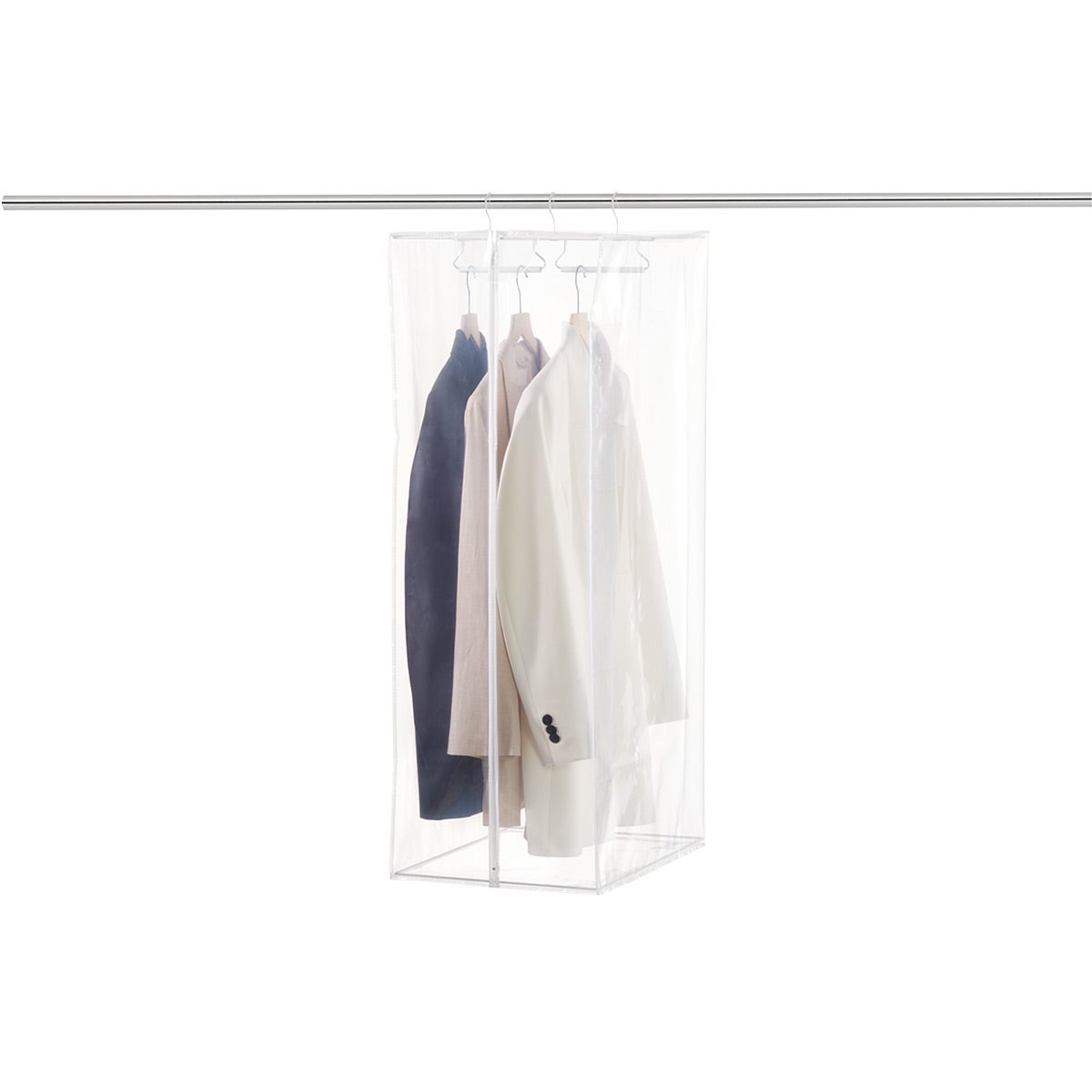 The Container Store Case of 120 Slim Suit Hanger Clear, 17-3/4 x 1/4 x 9-1/2 H