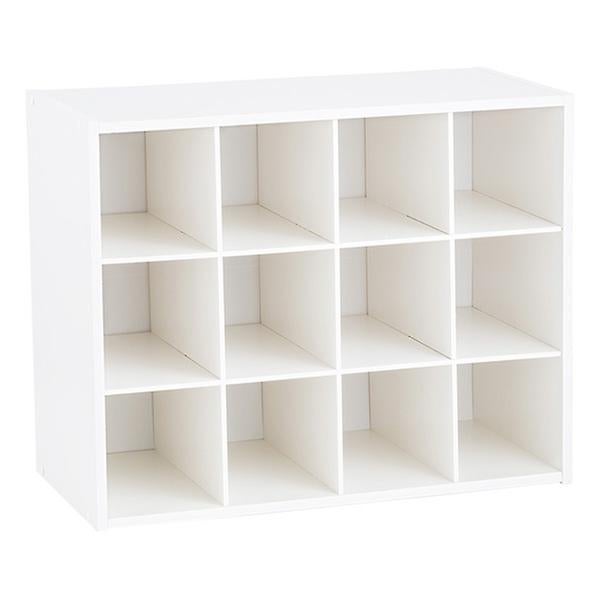 The Container Store 12-Tier Overdoor Shoe Rack White, 22-5/8 x 9-1/4 x 77 H