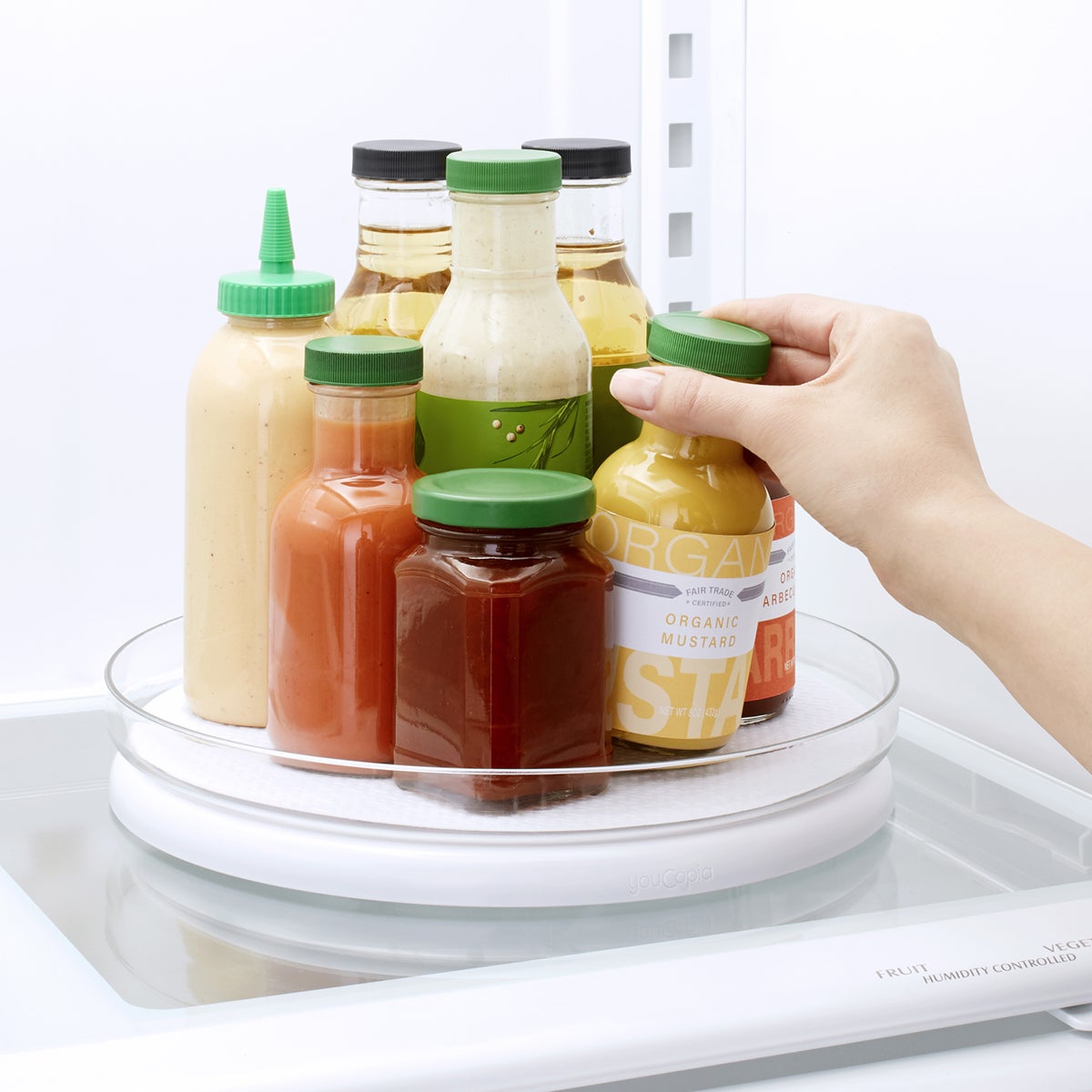YouCopia FridgeView Turntable with Mat