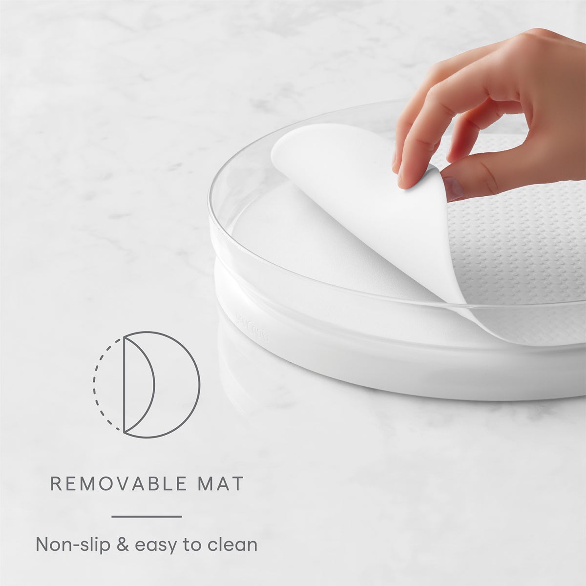 YouCopia FridgeView Turntable with Mat