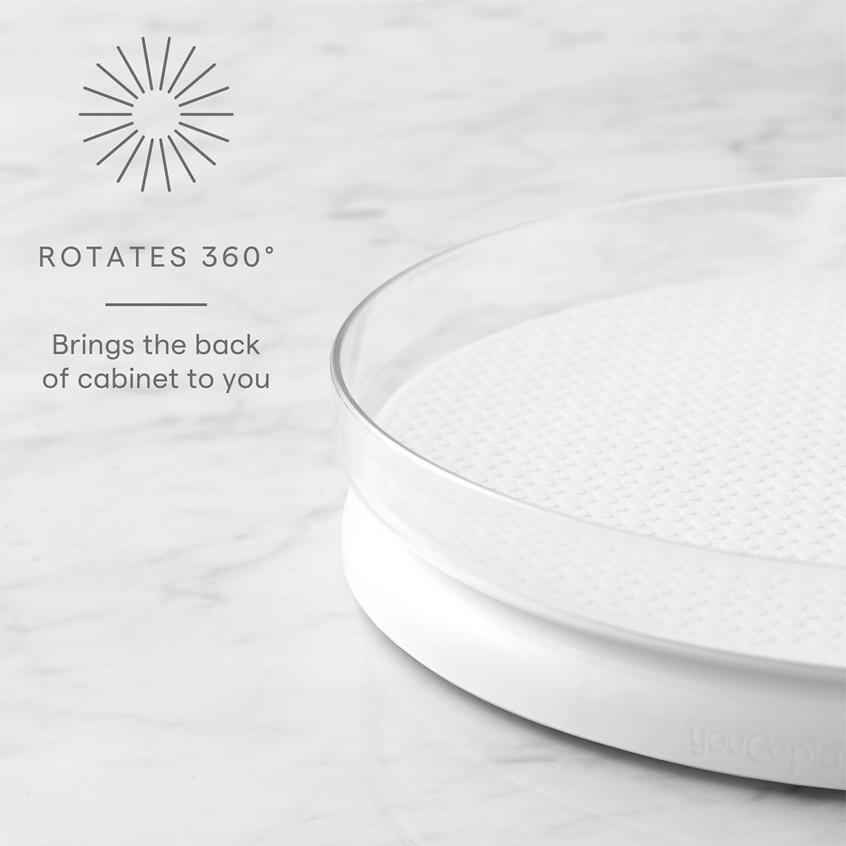 YouCopia FridgeView Turntable with Mat