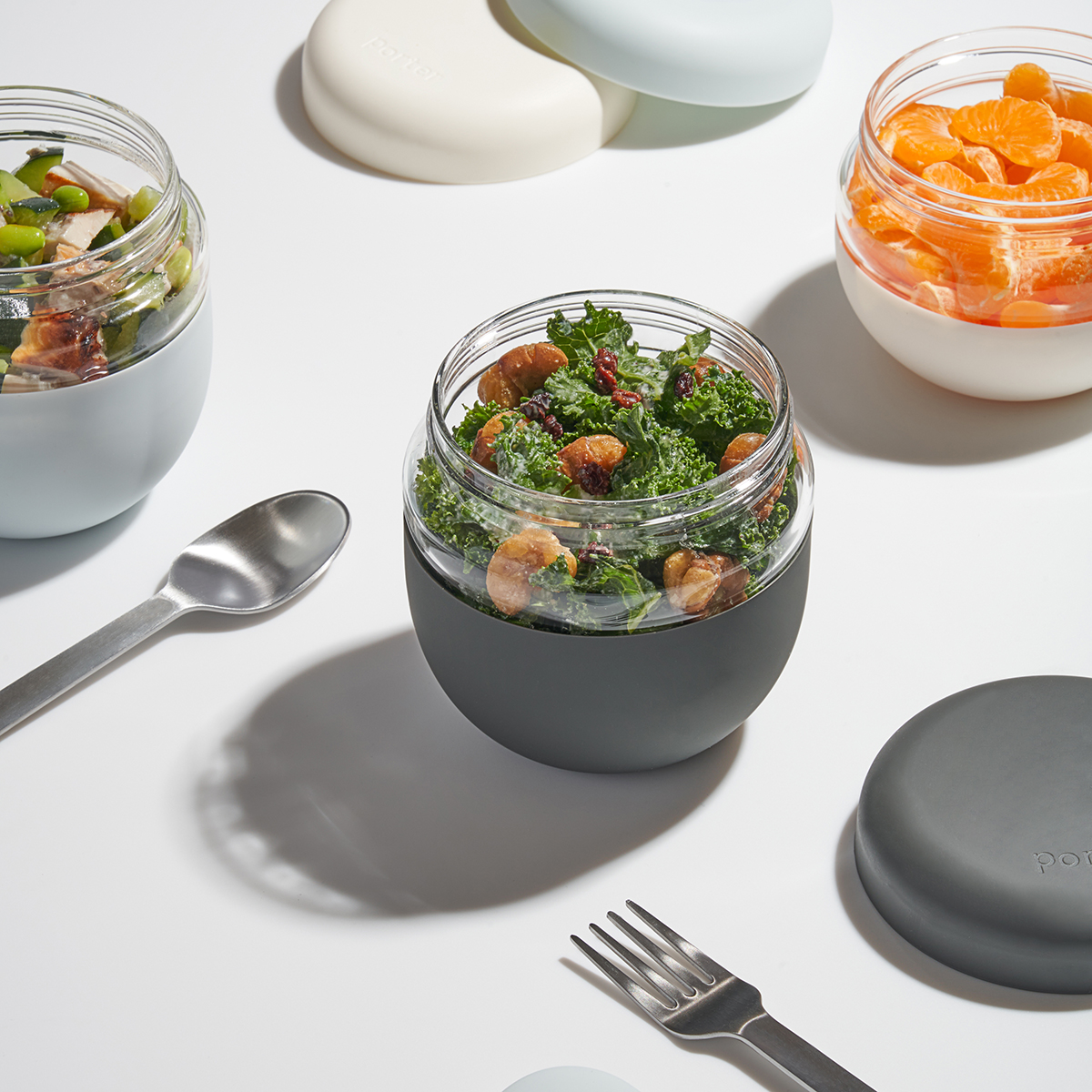 On The Go Gadgets. Porter Seal Tight Glass Lunch Bowl Container with Lid 