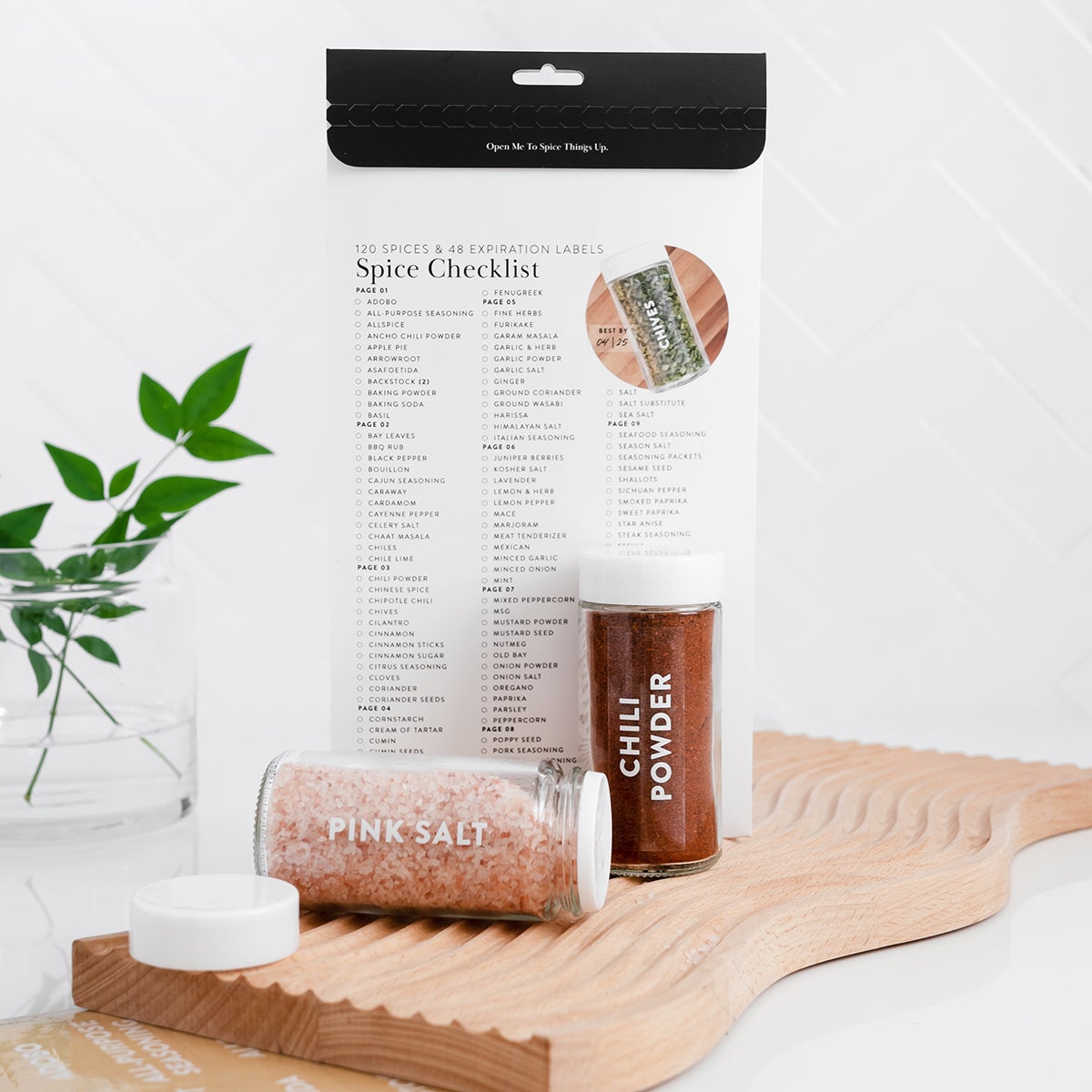 Savvy & Sorted Vertical Spice Labels Pkg/168