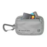 Travelon RFID-Blocking Clip Stash Pouch Grey