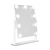 9-Bulb Hollywood Mirror White