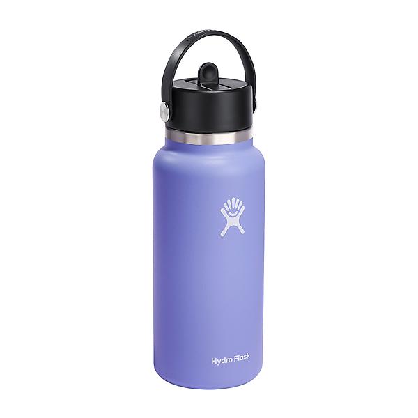 Hydro Flask Wide Mouth Water Bottle with Flex Straw Cap, 32 oz