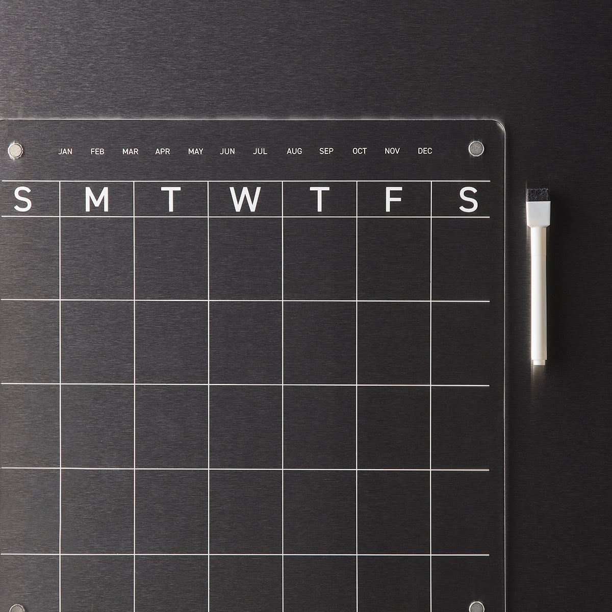 The Container Store Luxe Acrylic Magnetic Monthly Calendar