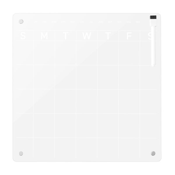 The Container Store Luxe Acrylic Magnetic Monthly Calendar