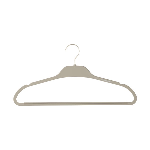 The Container Store Non-Slip Rubberized Hangers with Satin Nickel Hardware