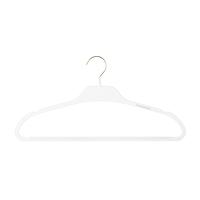Non-Slip Rubberized Suit Hanger White Pkg/40
