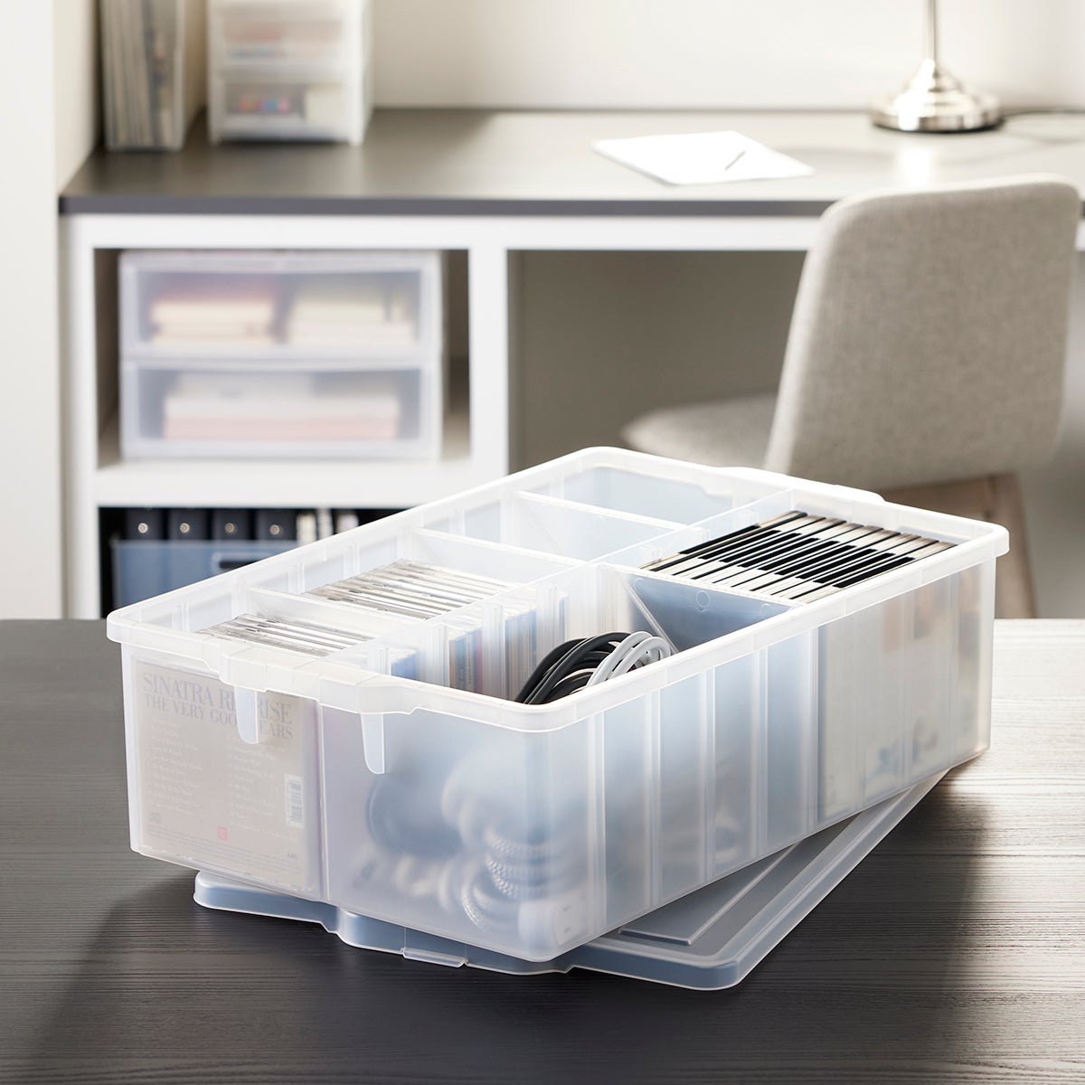 60 Drawer Organizer, White - Multi-Purpose Plastic Cabinet - Everything Mary