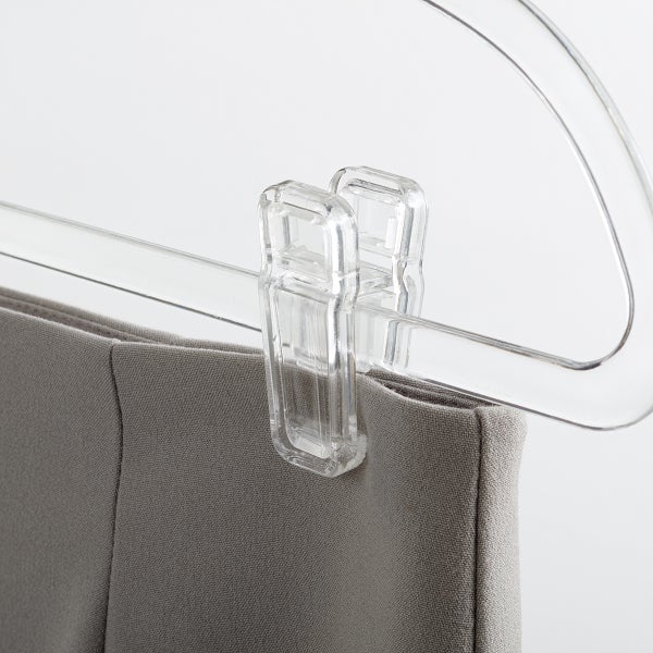 Clear Slim Pant/Skirt Hanger Clips Pkg/10