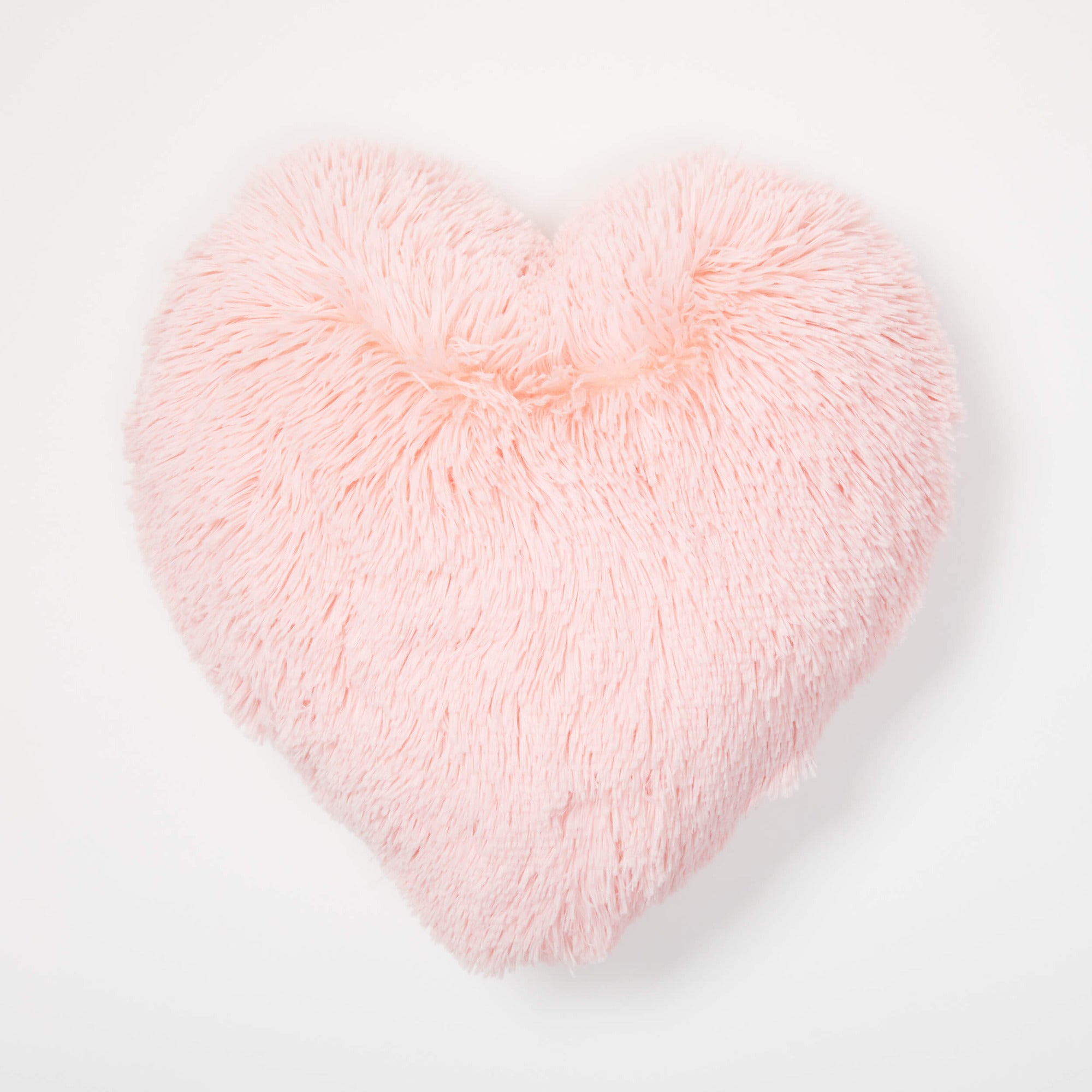 Pink fluffy hotsell heart pillow