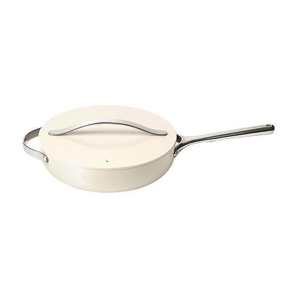 Caraway Home Non-Stick Ceramic Saute Pan ,Cream