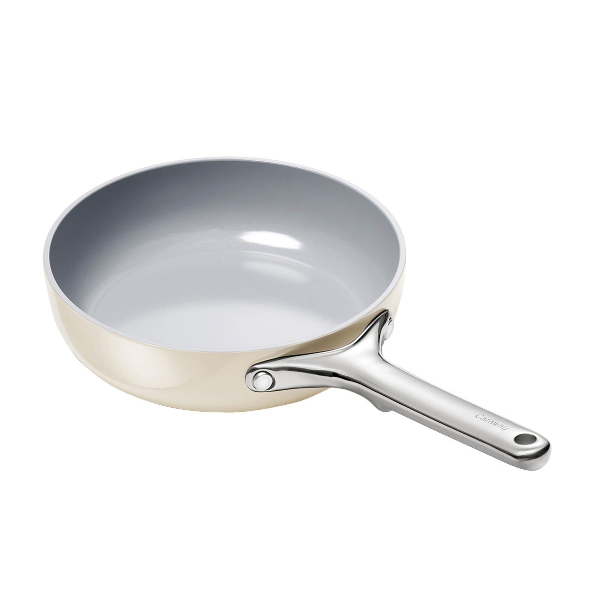 Caraway Home Cream Non-Stick Ceramic Saute Pan + Reviews