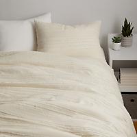 Dormify Full Fringe Comforter and Sham Set Cream