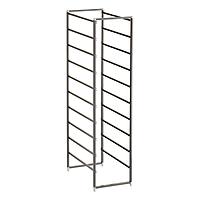 Classic by Elfa X-Narrow 10-Runner Cabinet-Sized Frame Graphite