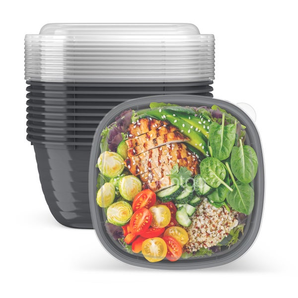 Bentgo Prep 3-Compartment Container, 10 pk., Silver