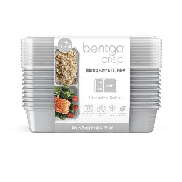 Bentgo Prep 3-Compartment Meal Prep Containers