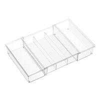 Everything Organizer 3-Section Expandable Drawer Organizer Clear