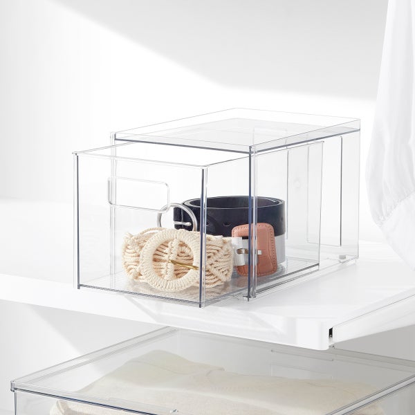 5/8/11 Compartments Acrylic Belt Organizer, Acrylic Belt Container Storage  Holder, Clear Belt Display Box