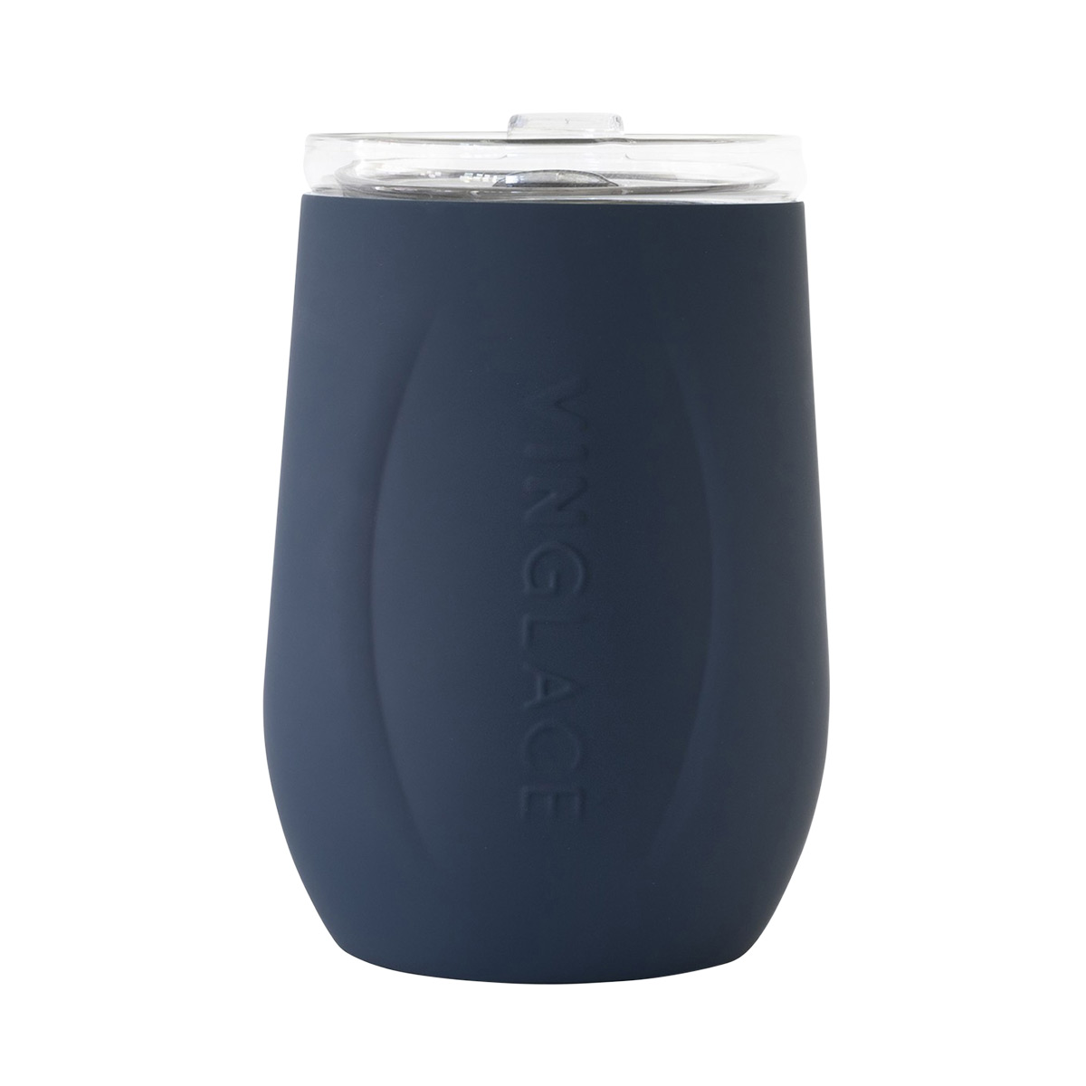 VIN Glace The Wine Glass Navy, 3 diam. x 5 H | The Container Store