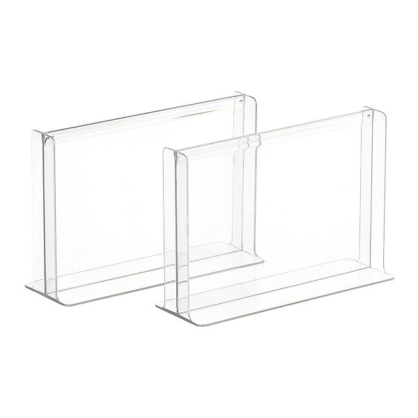 Everything Organizer Small Divider Clear Set of 2, 7-1/8 x 2-3/8 x 5 H | The Container Store