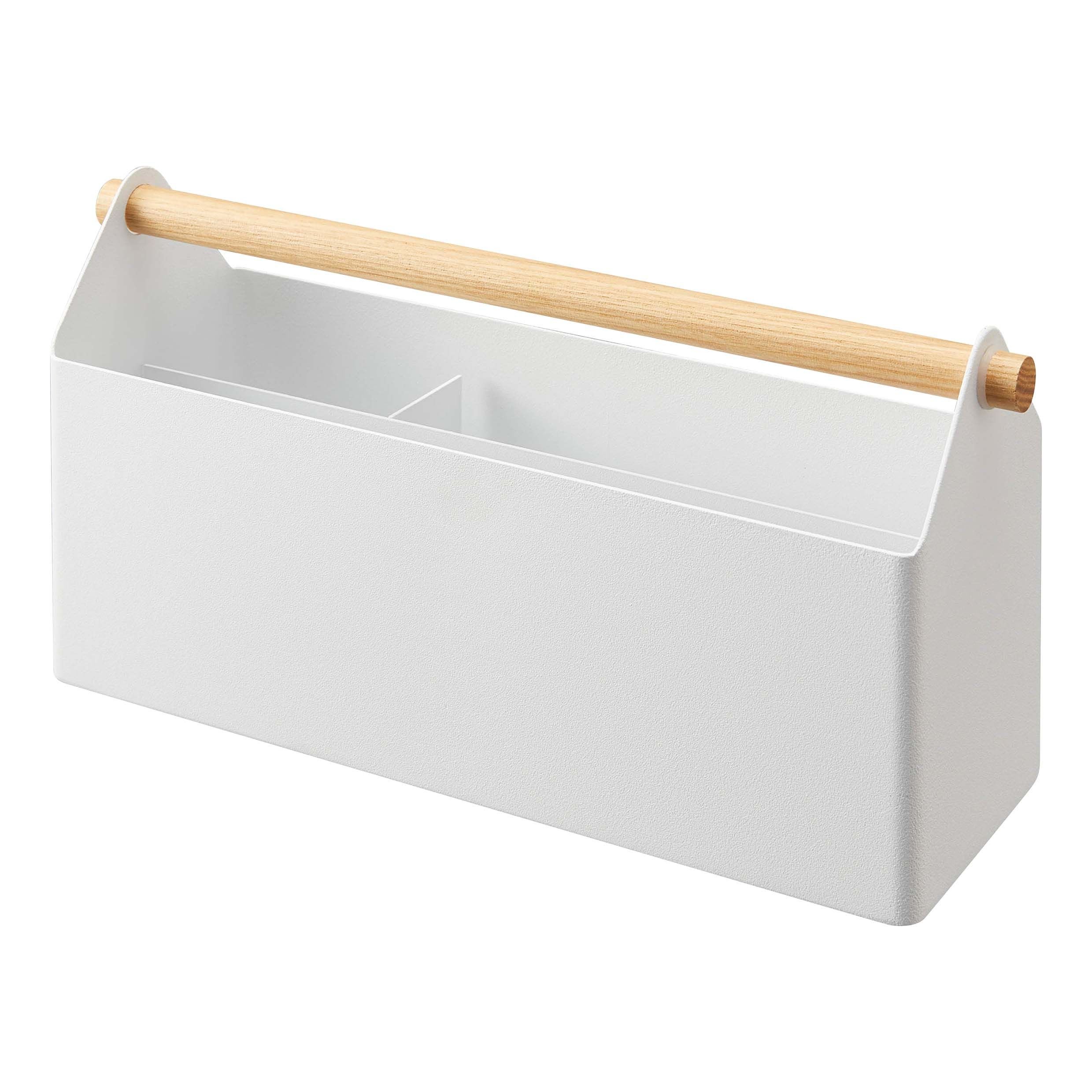 【美品】Yamazaki 収納ボックス ホワイト 幅80cm Yamazaki Tosca Desk Organizer | The Container Store