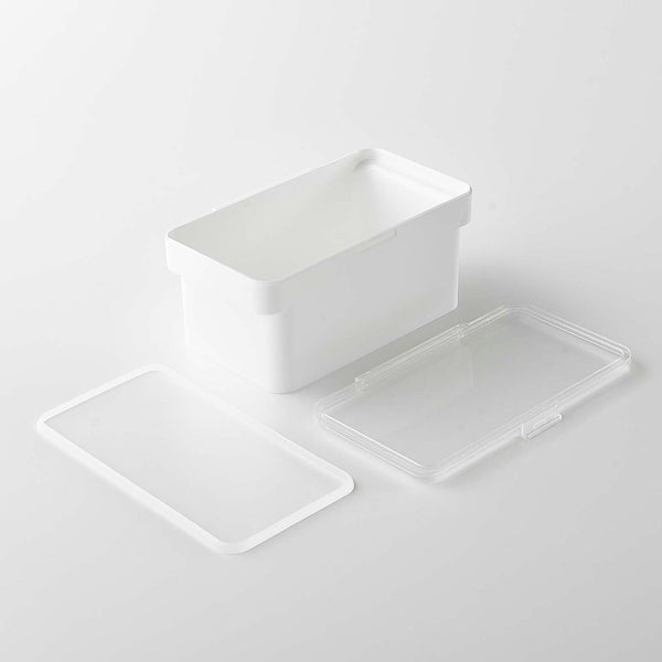 Contenitore Per Alimenti Yamazaki Tower Grain – Bianco, Acciaio E Silicone, 2 Litri, Per Riso E Cereali, Organizer Da Cucina - 3