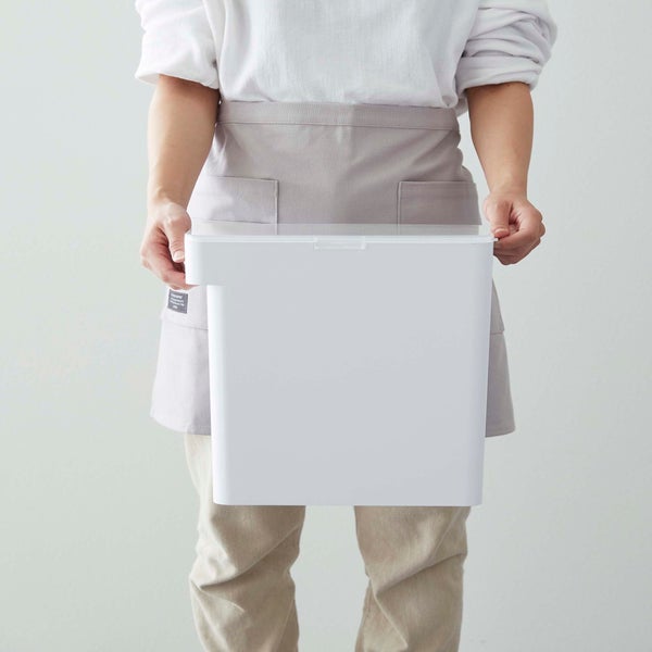 Yamazaki 4952 TOWER Food Container, White, Polystyrene