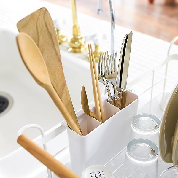 Yamazaki. Home, simplified. on Instagram: Best dish rack ever. —Glynnis  W. TOSCA Dish Rack - Steel + Wood #yamazakihome #tosca #dishrack #cleanup  #homegoals #kitchen #organzedhome #homestorage #popularitem