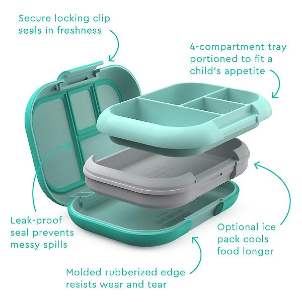 Bentgo Kids Prints Shark Reusable Lunch Box - Bpa-Free, Leak-Proof