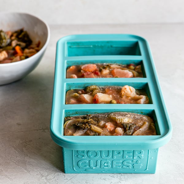 Souper Cubes 1/2 Cup Freezing Tray, Aqua