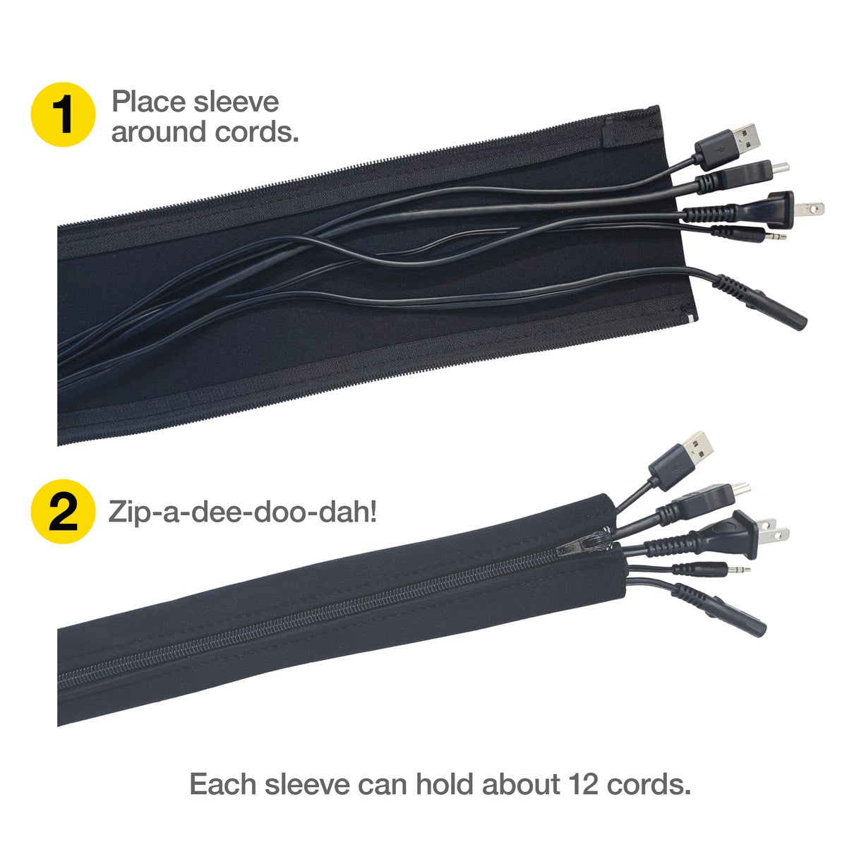 Wrap It Zipper Cable Sleeve