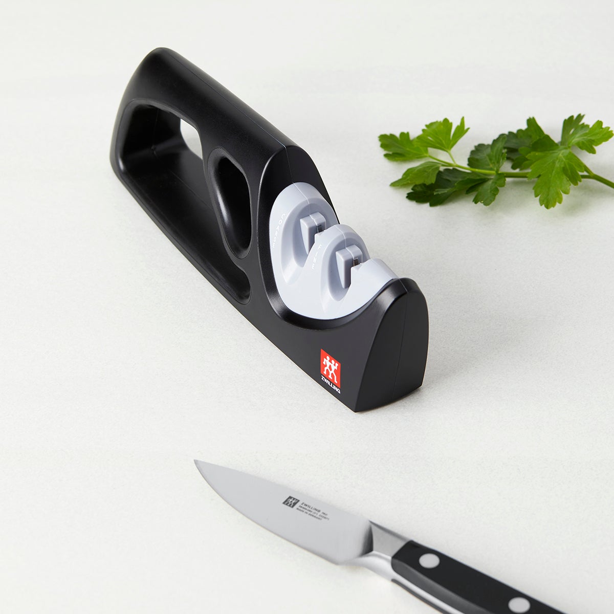 ZWILLING 4-Stage Pull Through Knife Sharpener — Las Cosas Kitchen