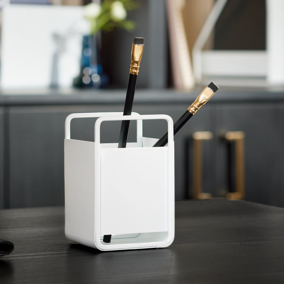 The Container Store Radius Steel Pencil Cup