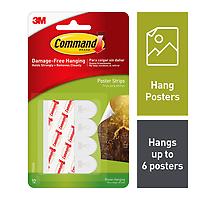 Command Poster Strips White Pkg/12