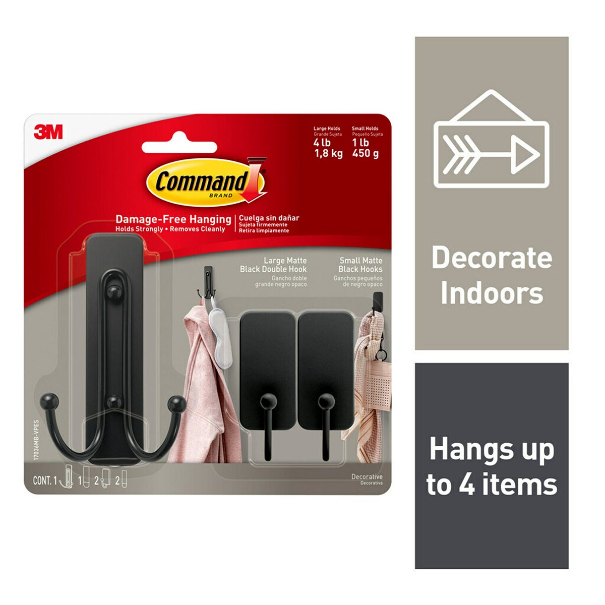 3M Command Brushed Nickel Combo Pack The Container Store