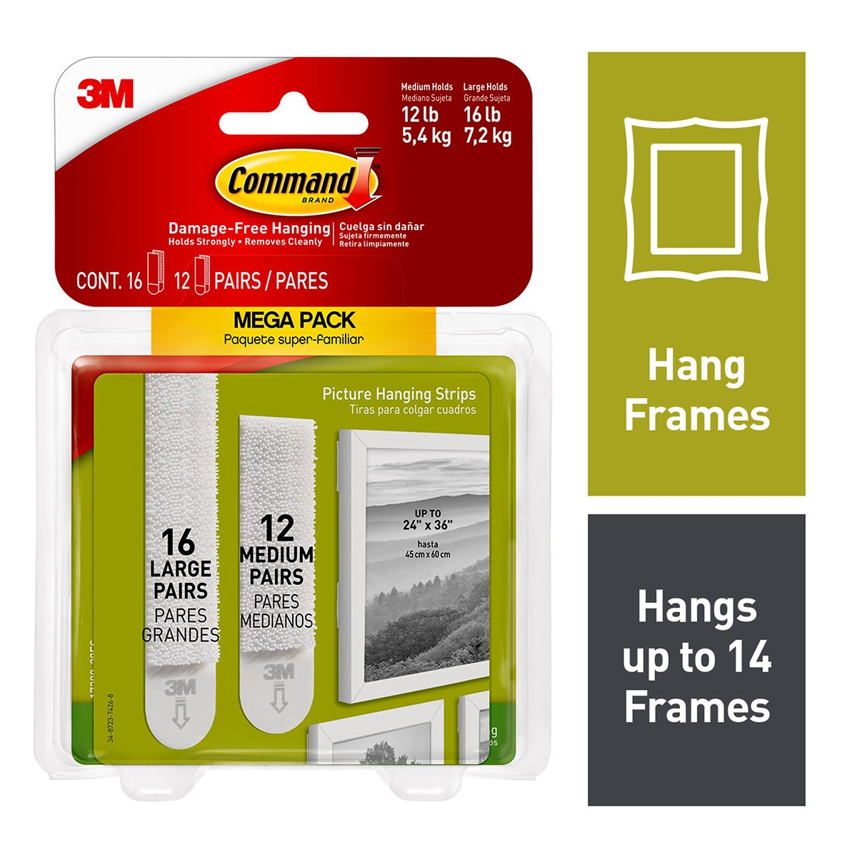 3M Command Adhesive Picture Hanging Strips