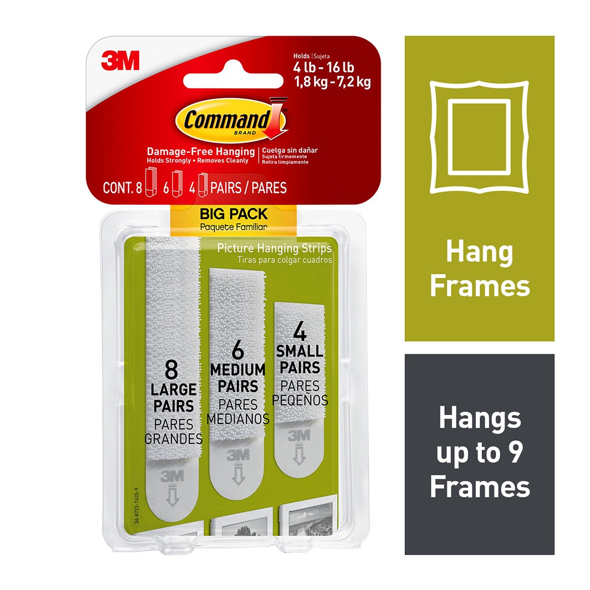 3M Command Adhesive Picture Hanging Strips