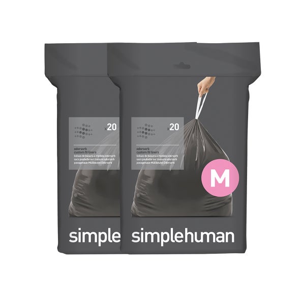 simplehuman Odorsorb Trash Bags Pkg/60