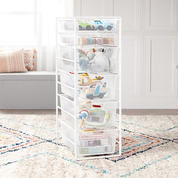 Container Store Elfa Classic Medium Tall Drawer Solution White